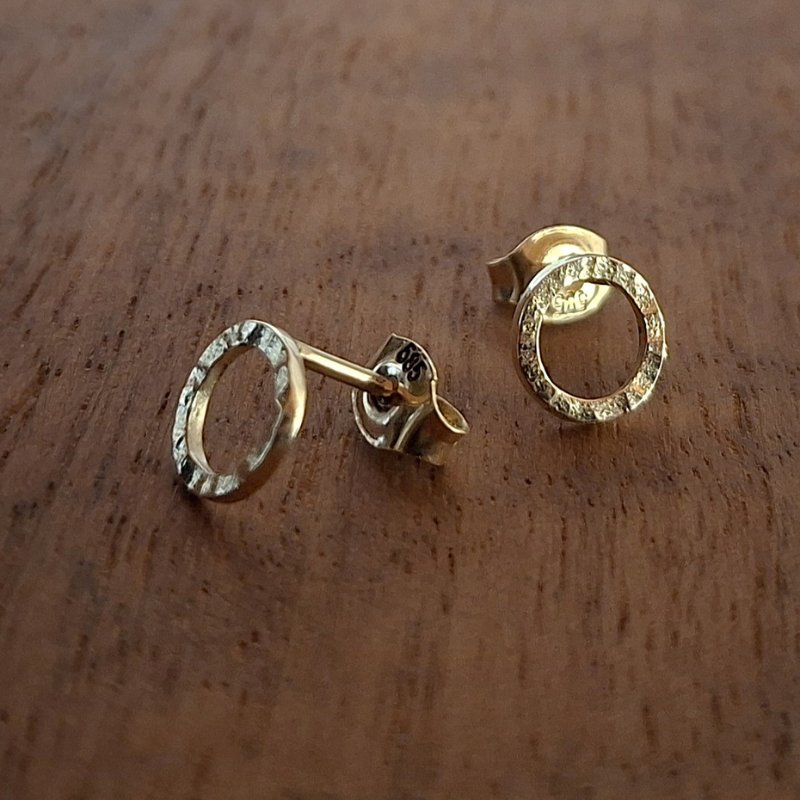 Gouden oorstekers | Classic Halo