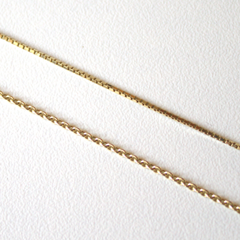 Gouden fijne kettinkjes ankerschakel of venetiaanse schakel door Goudsmederij Goedbloed